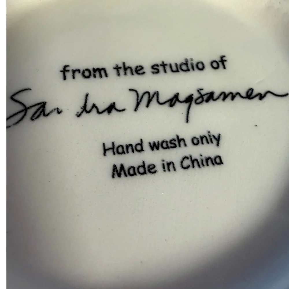 Sandra Magsamen‎ Cream Embossed Rose Ceramic Vase Pink Interior Floral Decor
